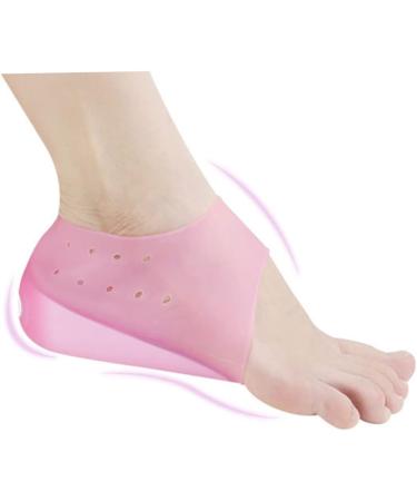 NOLITOY Heel Pads - 3 Pairs Silicone Cushion Insoles for Height Increase & Comfort - Invisible Pink Heel Protectors - Buy Online on GoSupps.com