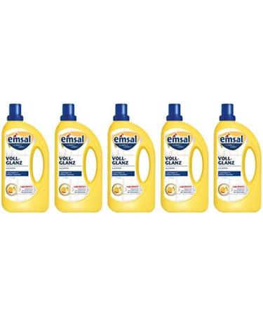 Emsal Full Shine Floor Care - Cleans & Protects with Natural Shine | 5 x 1000 ml Pack - Buy Online on GoSupps.com