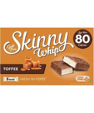 Skinny Cereal Bars Toffee Whip 5x20g (x4 packs) and Kitchenfella Healthy Eating Challenge - Buy Online on GoSupps.com