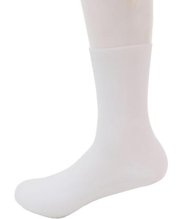 3 Pairs Silicone Moisturizing Socks Flexible Elastic Hydrating Spa Socks Pedicure Socks for Dry Cracked Feet Pink Skin Tone White (-1411240283012) - Buy Online on GoSupps.com