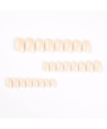 SINLOV Medium French White Fake Nails Oval False Nails Glossy Press on Nails Ballerina Acrylic Full Cover Fake Nails for Women and Girls - Buy Online on GoSupps.com