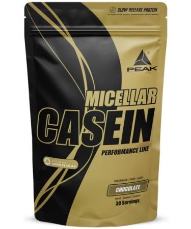 Peak Micellar casein - 900g taste chocolate i 30 portions i powder i protein source: milk protein i fat arm i muscle building i with saturation effect & addiction of lactase chocolate