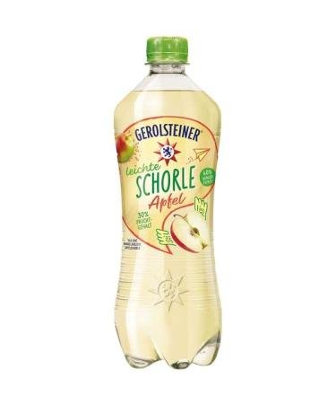 18 bottles of Gerolsteiner Light Apple Spritzer each 0.75 L Inc. DISPOSABLE deposit