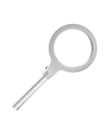 Reading Magnifier - Handheld Optical LED Illumination for The Elderly Magnifying Glass Reading/Reading Size: 240X110X14mm Portable Ergonomics Magnifying Glass Suitable for Books Newspaper Maps Good
