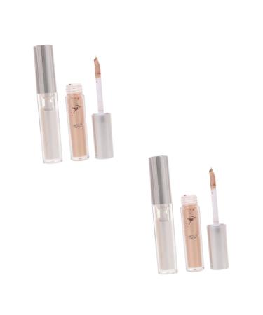 Beavorty 4 Pcs Liquid Eyeshadow Highlighter Melt Cosmetics White Makeup Glitter Eyeshadow Shimmer Miss Metal