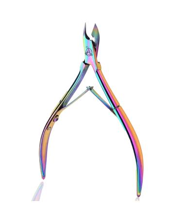 ARMIZ Multi-Color Cuticle Nipper Stainless Steel Professional Cuticle Cutter for Manicure and Pedicure - Cuticle Remover Tool with Sharp Blade to Trim Tough Dead Skin and Hangnails