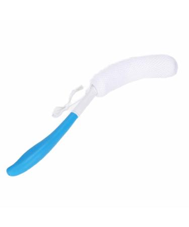 Long Curved Handle Bath Brush Soft Sponge Body Exfoliating Shower Brush for Gentle Skin Cleaning | International Shipping - Buy Online on GoSupps.com