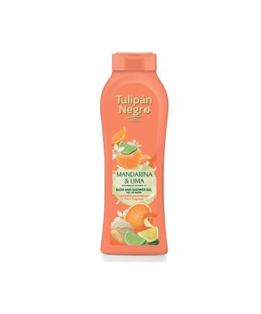 Tulipe noire Gel douche Mandarine et Citron vert 650 ml hydratation profonde avec parfum d'agrumes intense fra cheur longue dur e soin quotidien revitalisant pour tous les types de peau