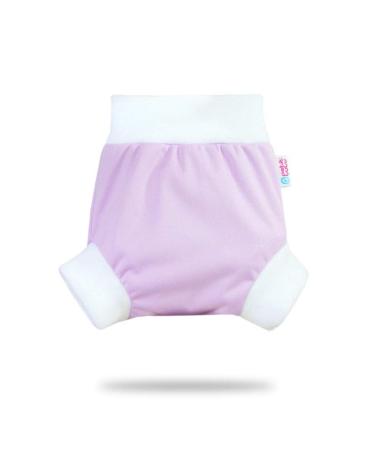 Petit Lulu Pull Up Cloth Nappy Wrap | Size XL | Washable Diaper Wrap | Reusable Cloth Nappies | Made in Europe (Lilac)