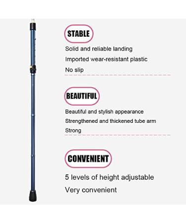 1 Pair of Forearm Crutches Crutches for Travel Height Adjustable 84-94cm Crutches for Walking Lightweight Non-Slip with Rubber Handles Folding Easy to Store Run forward - Buy Online on GoSupps.com