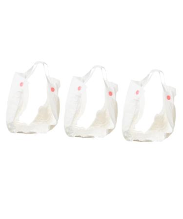 Lurrose 3st women's bandage disposable tea towels disposable napkin napkin Lochia-slip after birth pants polymer-absorbing resin silent insert white