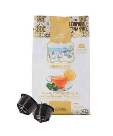 256 Gattopardo Lemon Tea Capsules Compatible with Nescafe Dolce Gusto System