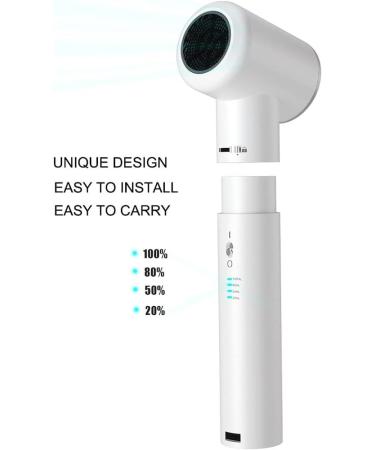 Cordless Hair Dryer 650W Low-Heat Ionic Wireless Blow Dryer 20000mAh Fast Charging Mobile Power for Women/Kids Outdoor Camping Beaches - Buy Online on GoSupps.com