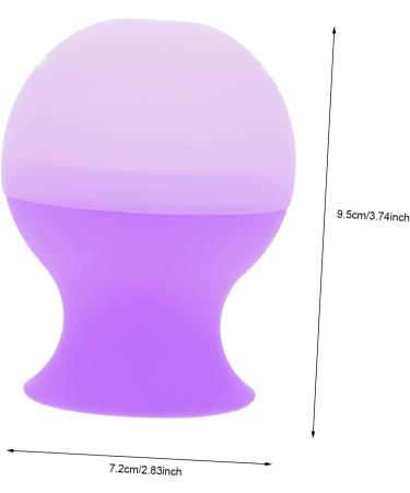 Housoutil Silicone Ice Cube Tray & Face Roller - Skin Care Tool for Facial Massage - Purple 9.5x7.2cm - International Shipping Available - Buy Online on GoSupps.com