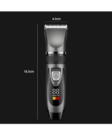 Buy Premium Electric Hair Clipper - Bald Shaver & Salon Tool | 18.5cm Gray - International Shipping Available - Buy Online on GoSupps.com
