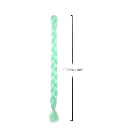 Mybraids Premium 2m Long Braid Hair - Ideal for Rasta Braids Dreads Crochet Box Braids & Cornrows - 25-Away MINT Kunsthaar Extensions - Buy Online on GoSupps.com