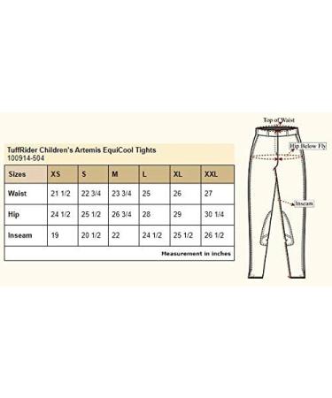 TuffRider Artemis EQUICOOL Children Tights Charcoal/Print Medium - Performance Riding Gear for Kids - Buy Online on GoSupps.com