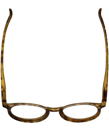 Calabria ZT-1662 Round Reading Glasses +3.00 | Tortoise Havana Brown | Trendy Vintage Eyewear for Men & Women - Buy Online on GoSupps.com