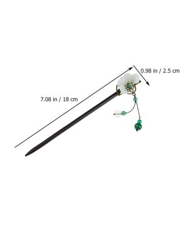 Solustre Vintage Chinese & Japanese Hairsticks - Floral Wood Hairpins & Opal Clips for Women | Perfect Mother's Day Gift - Buy Online on GoSupps.com