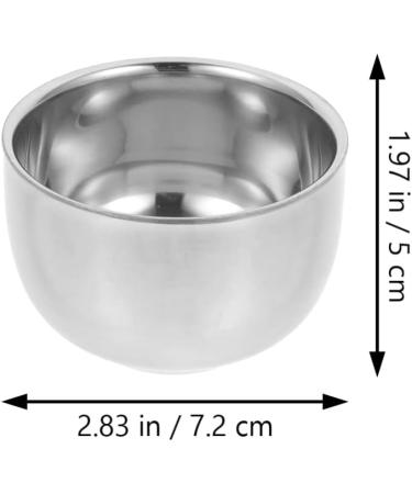 Fomiye Stainless Steel Razor Shell Shaving Cup - Large Capacity Ceramic Foam Cup for Men | Portable Shaving Essentials - Buy Online on GoSupps.com
