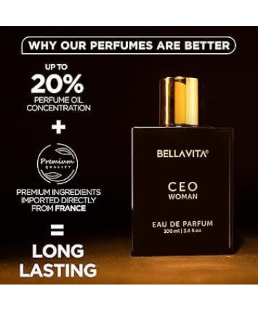 Luxury CEO Woman Eau De Parfum Perfume with Bergamot Tonka & Vanilla|Premium Long Lasting Woody & Fruity Fragrance Scent for Women 100 ML - Buy Online on GoSupps.com