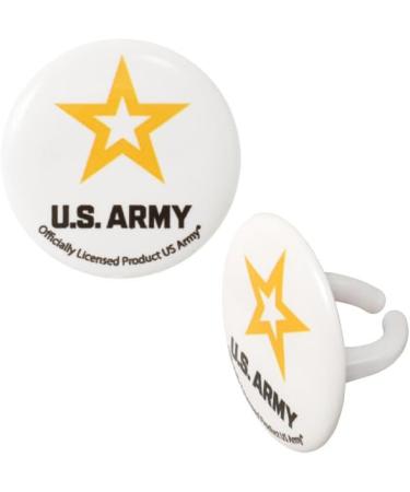 United States Army Cupcake Rings Toppers Party Decorations Supplies 24 count - Buy Online on GoSupps.com