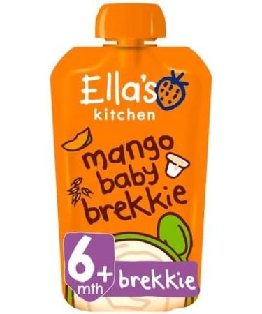 Ella's Kitchen Organic Baby Brekkie Mango 100g - Natural, Nutritious Breakfast for Babies - Buy Online on GoSupps.com