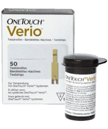 One Touch Verio Blood Glucose Test Strips - 50 Pieces | International Shipping Available - Buy Online on GoSupps.com