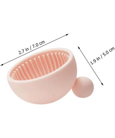 DOITOOL 1pc Silicone Scrub Pad Makeup Cleaning Pad Hair Brush Cosmetic Tool Cleaning Brush Scrubber Mat Eye Patches for Adults Makeup Gadgets Washer Silica Gel Pink Makeup Brush - Buy Online on GoSupps.com