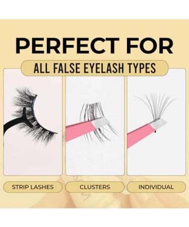 Buy 0.28 fl.oz Eyelash Glue for Sensitive Eyes - Super Strong Hold Brush-On Clear Adhesive for Waterproof Strip Lashes | Latex-Free & Long Lasting - Buy Online on GoSupps.com
