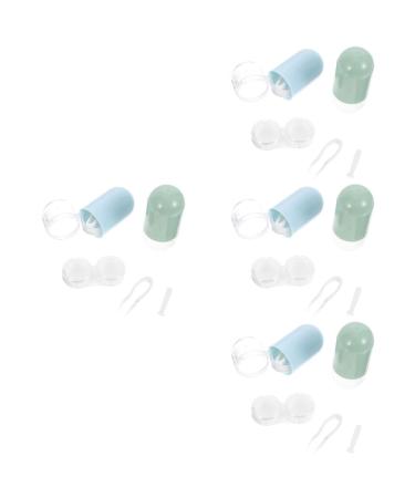 Healeved 8 STK Contact lens container Travel contact case contact lens holder for contact lenses container for beauty lenses contact lens-twizzer girls pp accompanying box eyes