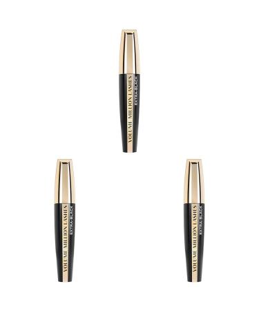 L'Or al Paris Mascara Deep Black Mascara for Extra Definition and Extra Volume Volume Million Lashes No.00 Extra Black 1 x 9.2 ml (pack with 3) 00 Extra-Black 10.7 ml (3 pack)