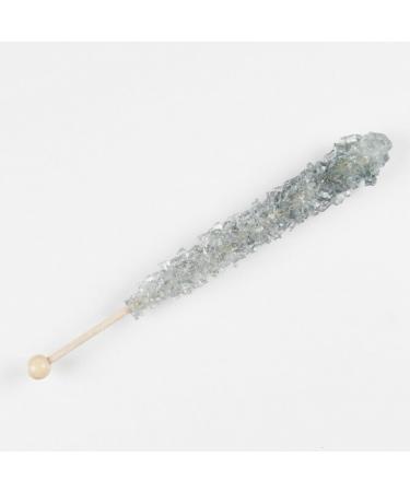 Silver Caramel Candy Sugar Crystal Rock on a Stick 12 x Lollies - Individually Wrapped - Candy Buffet Favours Cake Decorating - Drink/Cocktail Swizzle Stick Stirrers - Buy Online on GoSupps.com