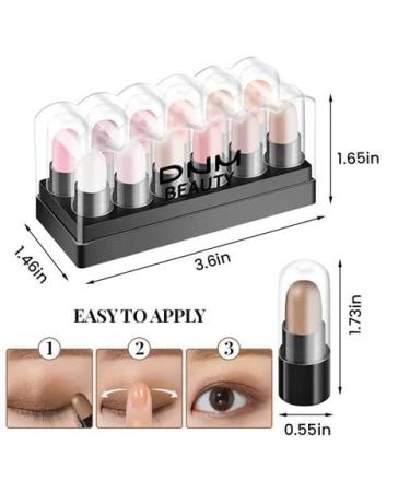 Waterproof Glitter Eyelid Shadow Pen | 16 Colors Shimmer Cream Makeup Highlighter Eyeshadow Crayon (#13) - Buy Online on GoSupps.com