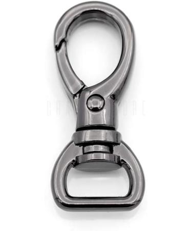 CRAFTMEMORE 2pcs Oval Snap Hooks Heavy Duty Metal Push Gate Swivel Lobster Clasp Keychain Clip Purse Making Accessories SC09 (1/2 Inch  Gunmetal Black) 1/2 Inch Gunmetal Black - Buy Online on GoSupps.com
