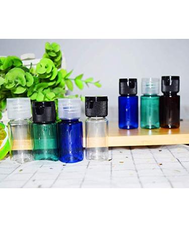 12 Pack 10ml Refillable Transparent Plastic Bottles with Flip Lid - Portable Perfume Toner & Makeup Container for Travel - Buy Online on GoSupps.com