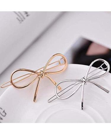 LHKJ Hair Barrette Hollow Circular Double Triangle Loop Clips Metal Hairpin Thick Hair Styling for Girls - Buy Online on GoSupps.com