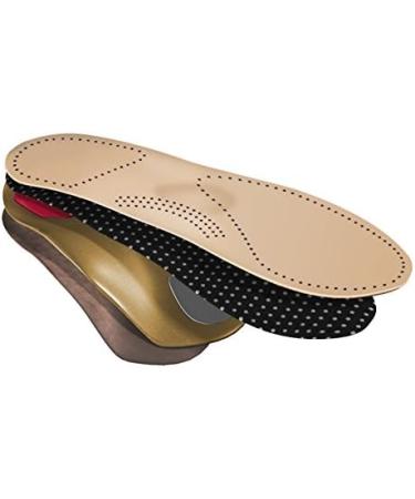 Bergal Ortho Comfort Orthopedic Insoles for Men - Genuine Leather Size 45 - Brown | Premium Foot Support for International Shipping - Buy Online on GoSupps.com