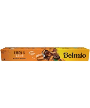 Belmio Espresso Coffee Aluminum Coffee Capsules Compatible with Nespresso Lungo Delicato 10 Capsules Intensity 5 - Buy Online on GoSupps.com