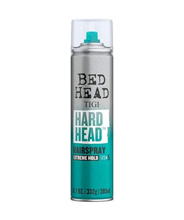 TIGI Bed Hard Head TM Hairspray for Extra Strong Hold 11.7 oz (Pack of 2)