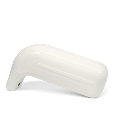 Taylor Made Low Freeboard Boat Fender 5" x 14", Heavy-Duty Vinyl, Football Needle Inflation Valve, White - 2020108232 5" x 14" White