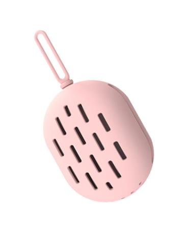 Didiseaon Beauty Powder Puff Beauty Sponge Holder Travel Powder Sponge Travel Cosmetic Bag Makeup Travel Containers Makeup Puff Holder Portable Cosmetic Box Make up Pink Silica Gel