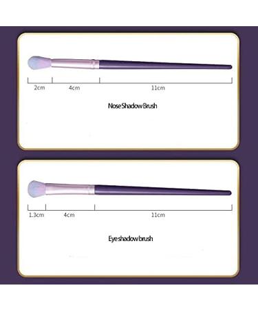 Panysilioer 10 Pieces Soft Natural Hair Makeup Brush Professional Foundation Powder Eyeshadow Make Up Brush Set - Buy Online on GoSupps.com