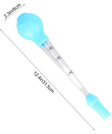 FELTECHELECTR 1 Set Oil Pump Grill Tool Food Brush Turkey Drip Oil Seasoning Tube Barbecue Tool Cleaning Brush Blue Size 1 - Buy Online on GoSupps.com