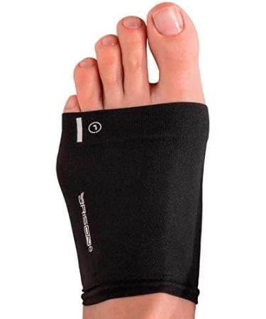 Metatarsal Compression Arch Support Sleeves for Flat Feet Pain Relief - Medium Black | Reusable Gel Pad Fabric Socks for Arthritis & Plantar Fasciitis - Men & Women - Buy Online on GoSupps.com