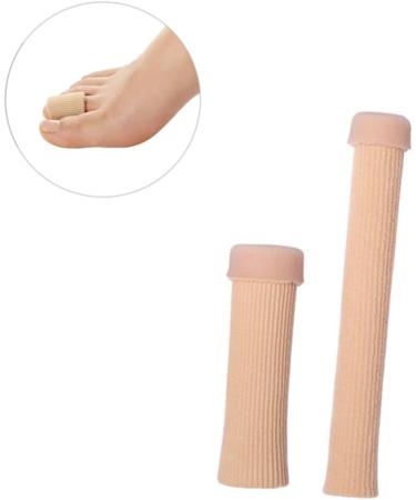 2pcs Adjustable Silicone Gel Toe Sleeve Protectors | Toe & Finger Protective Sleeves | Cuttable for Custom Fit | Toe & Finger Nursing Cover - Buy Online on GoSupps.com
