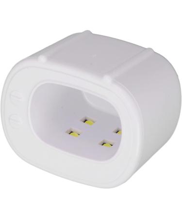 Mini UV LED Nail Lamps with 4 Lamp Beads Fast Drying Portable Gel Nail Polish Curing Lamp Soft Lighting Suitable for All Nail Polishes (White) - Buy Online on GoSupps.com