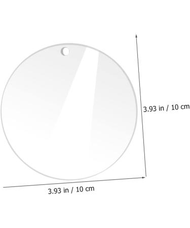 VILLCASE 40 Pcs Acrylic Round Sheet Cake Pan Acrylic Blanks Sheer Panels Acrylic Blank Circle Coaster Wafer - Buy Online on GoSupps.com