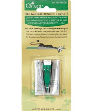 Clover Bias Tape Maker Width: 6mm, 6.00mm, Green