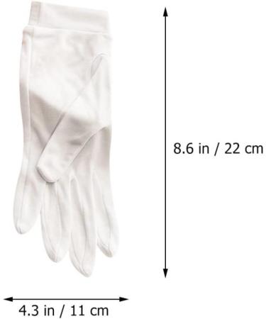 Beatifufu 1 Pair Grooming Gloves Silk Mittens Dry Hands Gloves Moisture Wristband Night Moisturizing Gloves Dry Cracked Hands Gloves Hydrating Gloves Repair Lining White Silk - Buy Online on GoSupps.com